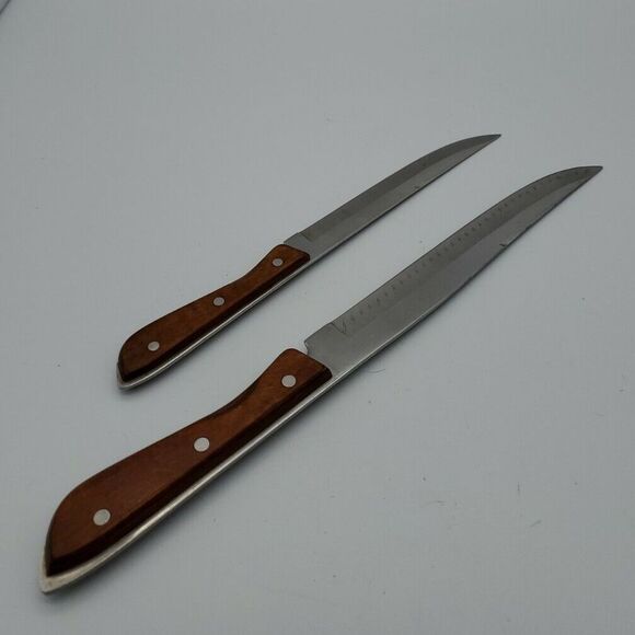 Regent Swords Lightening Edge Stainless Japan 8" & 6" Vintage Knives - Picture 10 of 12